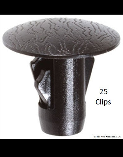 25 Retaining Clips For Splash Shield, Splash Seal, Fender Liner