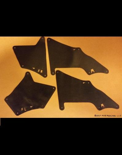 Set of 4 Splash Shields, Splash Seals, Fender Liners With Clips 2010-2020 Toyota 4Runner 2007-2014 Toyota FJ Cruiser 2003-2009 Lexus GX470 2010-2020 Lexus GX460 Series A